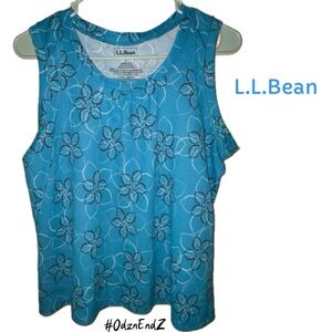 L.L.Bean women’s sleeveless floral summer top